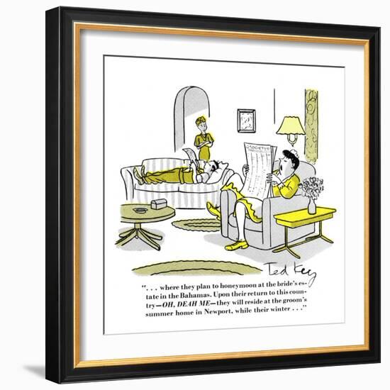 Hazel Cartoon-Ted Key-Framed Giclee Print