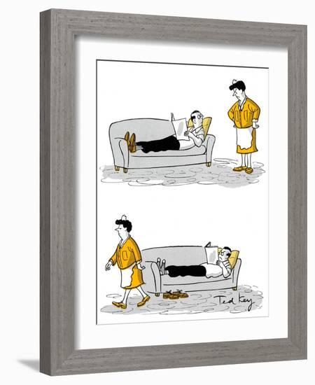 Hazel Cartoon-Ted Key-Framed Giclee Print