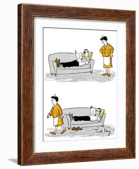 Hazel Cartoon-Ted Key-Framed Giclee Print