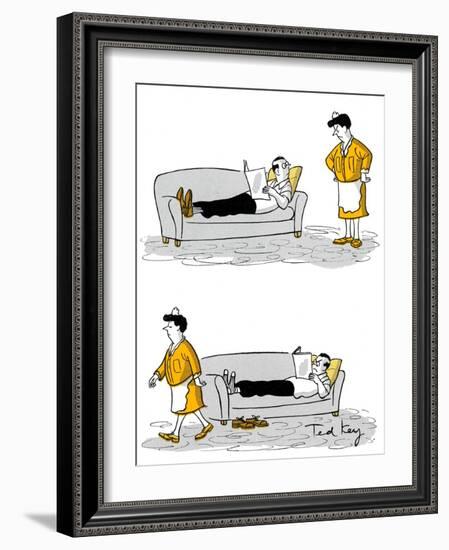 Hazel Cartoon-Ted Key-Framed Giclee Print