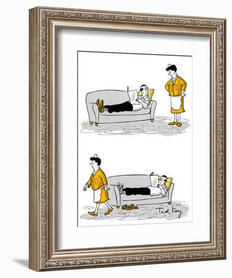 Hazel Cartoon-Ted Key-Framed Giclee Print