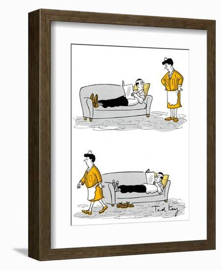 Hazel Cartoon-Ted Key-Framed Giclee Print