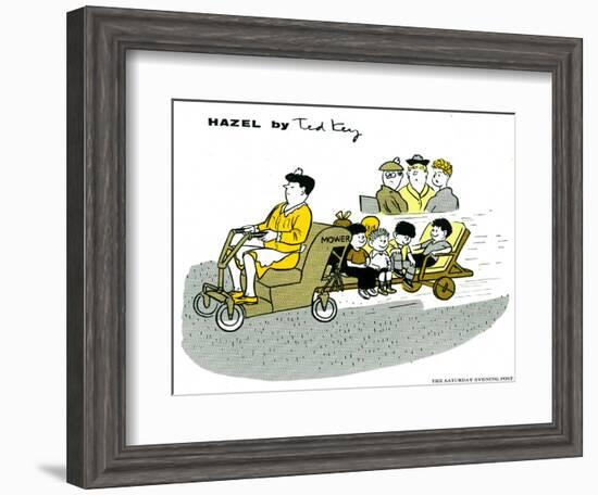 Hazel Cartoon-Ted Key-Framed Giclee Print