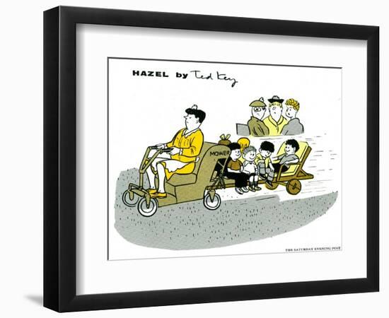 Hazel Cartoon-Ted Key-Framed Giclee Print