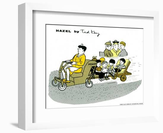 Hazel Cartoon-Ted Key-Framed Giclee Print