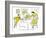 Hazel Cartoon-Ted Key-Framed Giclee Print