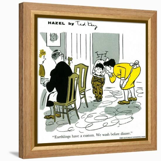 Hazel Cartoon-Ted Key-Framed Premier Image Canvas