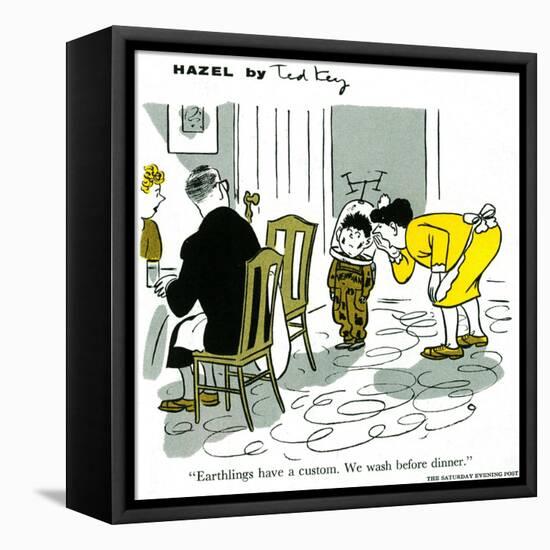 Hazel Cartoon-Ted Key-Framed Premier Image Canvas