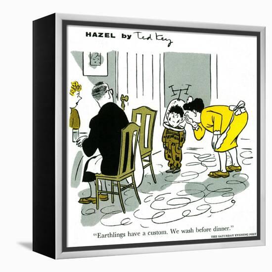 Hazel Cartoon-Ted Key-Framed Premier Image Canvas