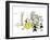 Hazel Cartoon-Ted Key-Framed Giclee Print