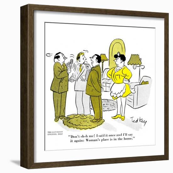 Hazel Cartoon-Ted Key-Framed Giclee Print