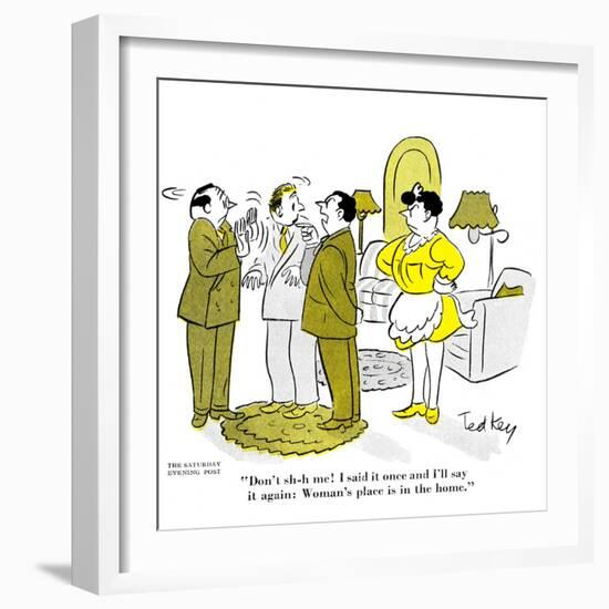 Hazel Cartoon-Ted Key-Framed Giclee Print