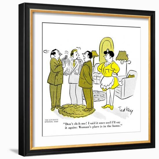 Hazel Cartoon-Ted Key-Framed Giclee Print