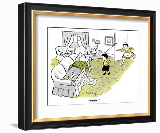 Hazel Cartoon-Ted Key-Framed Giclee Print