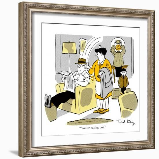 Hazel Cartoon-Ted Key-Framed Giclee Print