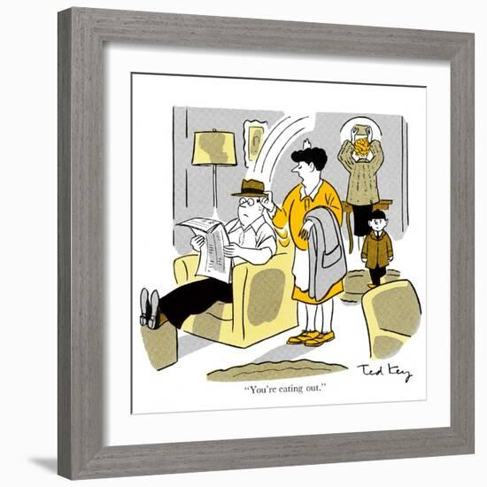 Hazel Cartoon-Ted Key-Framed Giclee Print