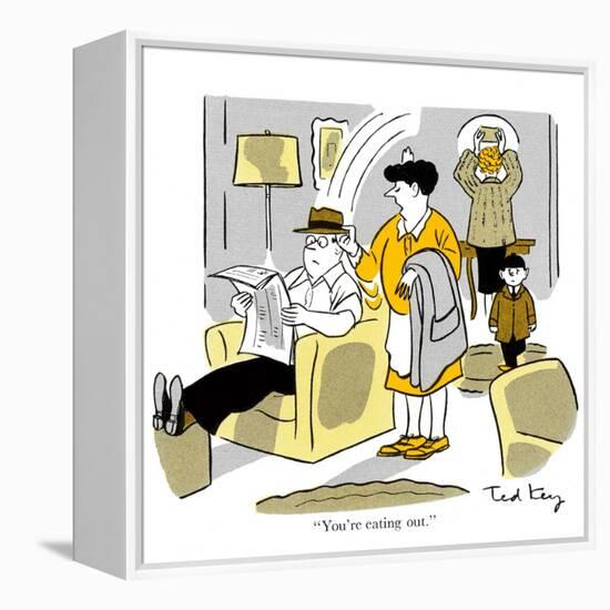 Hazel Cartoon-Ted Key-Framed Premier Image Canvas