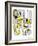 Hazel Cartoon-Ted Key-Framed Giclee Print