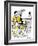 Hazel Cartoon-Ted Key-Framed Giclee Print