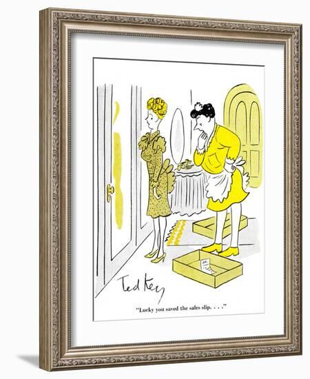 Hazel Cartoon-Ted Key-Framed Giclee Print