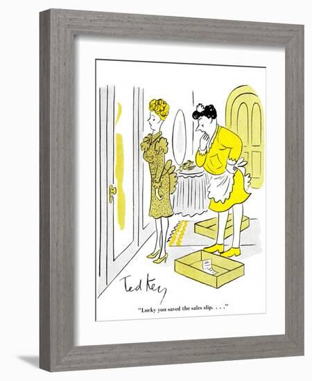 Hazel Cartoon-Ted Key-Framed Giclee Print