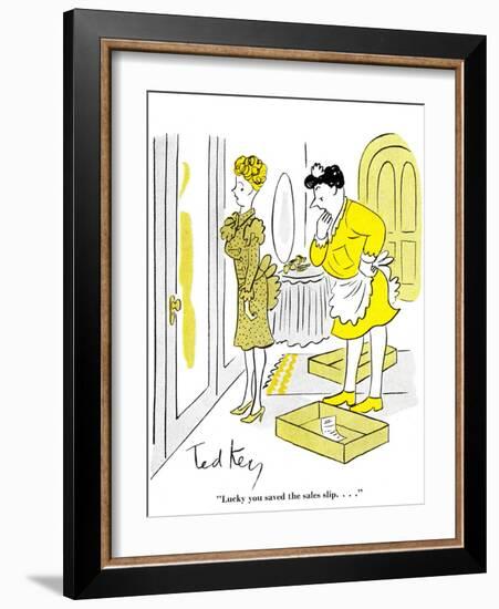 Hazel Cartoon-Ted Key-Framed Giclee Print