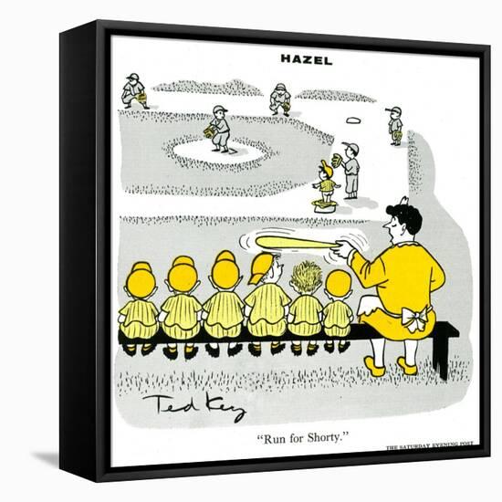 Hazel Cartoon-Ted Key-Framed Premier Image Canvas