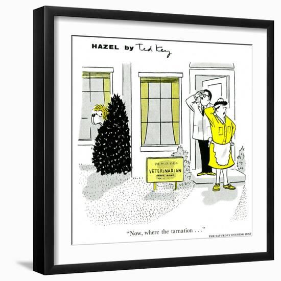 Hazel Cartoon-Ted Key-Framed Giclee Print