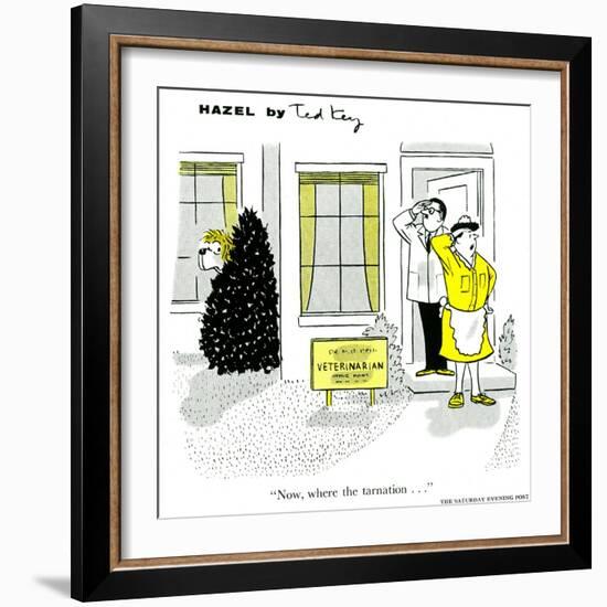 Hazel Cartoon-Ted Key-Framed Giclee Print