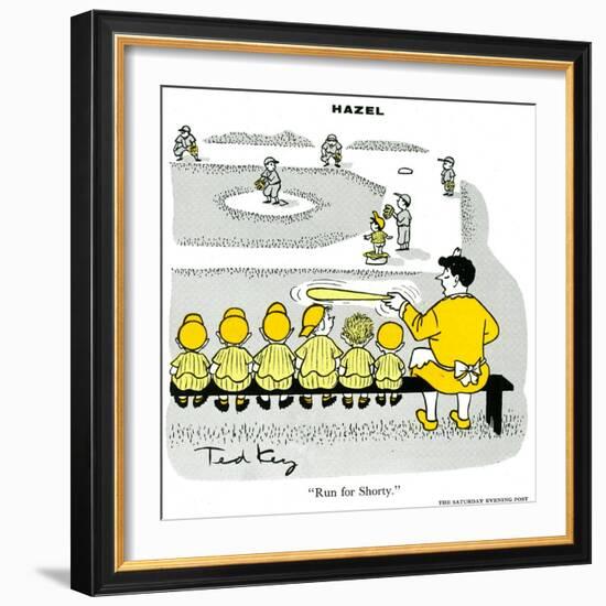 Hazel Cartoon-Ted Key-Framed Giclee Print