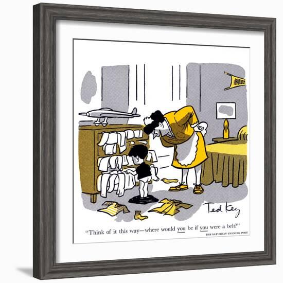 Hazel Cartoon-Ted Key-Framed Giclee Print