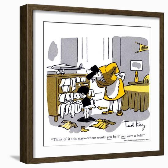 Hazel Cartoon-Ted Key-Framed Giclee Print