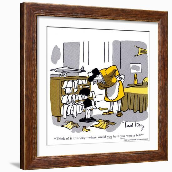 Hazel Cartoon-Ted Key-Framed Giclee Print