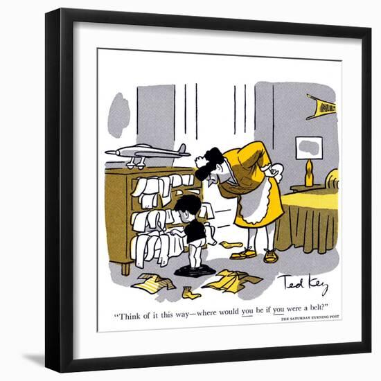 Hazel Cartoon-Ted Key-Framed Giclee Print