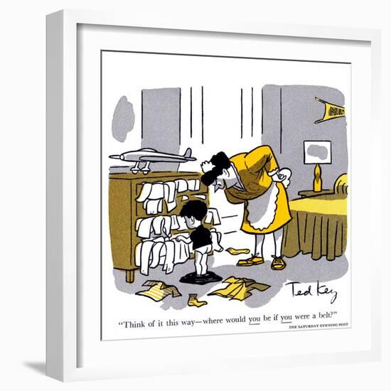 Hazel Cartoon-Ted Key-Framed Giclee Print