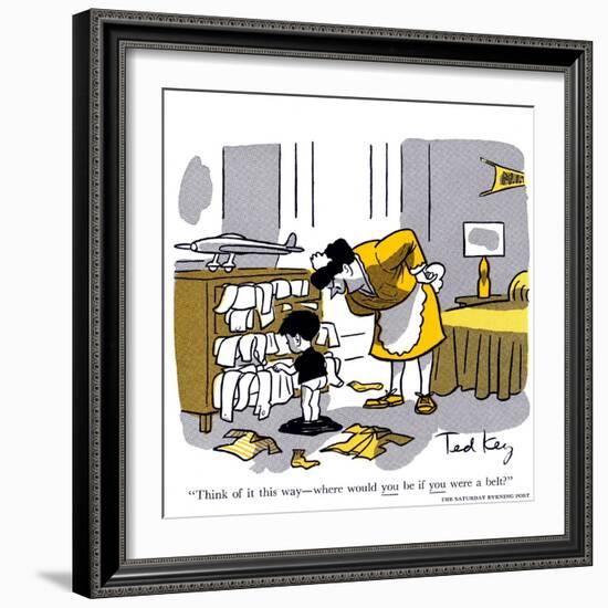 Hazel Cartoon-Ted Key-Framed Giclee Print