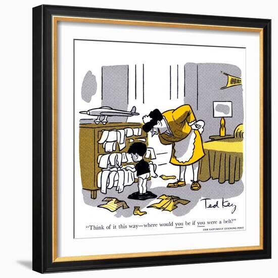 Hazel Cartoon-Ted Key-Framed Giclee Print