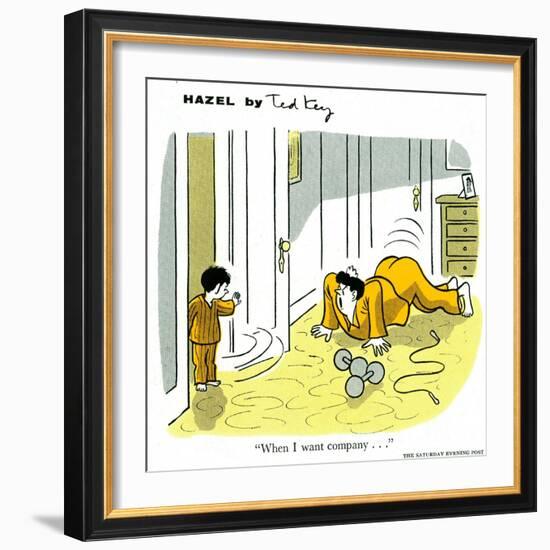 Hazel Cartoon-Ted Key-Framed Giclee Print