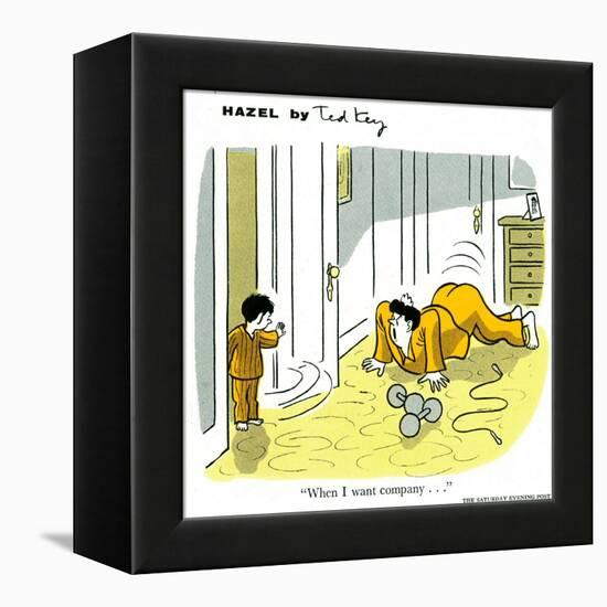 Hazel Cartoon-Ted Key-Framed Premier Image Canvas