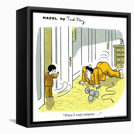 Hazel Cartoon-Ted Key-Framed Premier Image Canvas