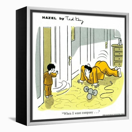 Hazel Cartoon-Ted Key-Framed Premier Image Canvas