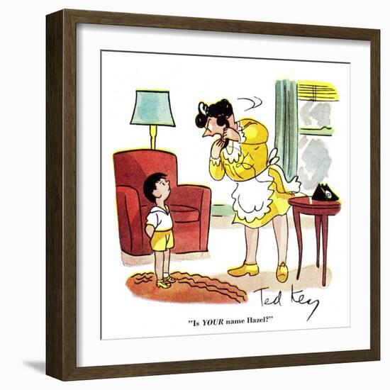 Hazel Cartoon-Ted Key-Framed Giclee Print