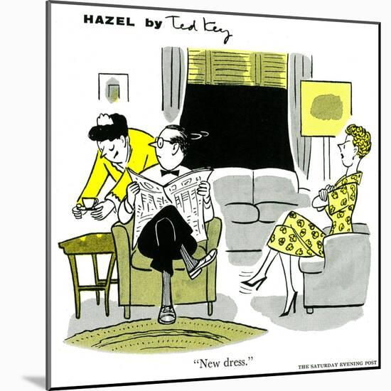 Hazel Cartoon-Ted Key-Mounted Giclee Print