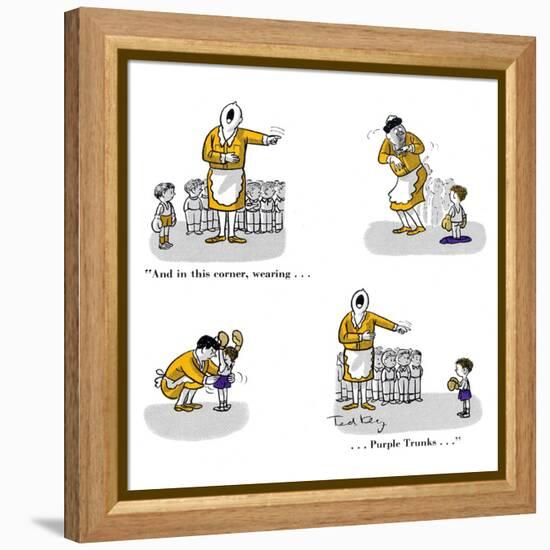 Hazel Cartoon-Ted Key-Framed Premier Image Canvas