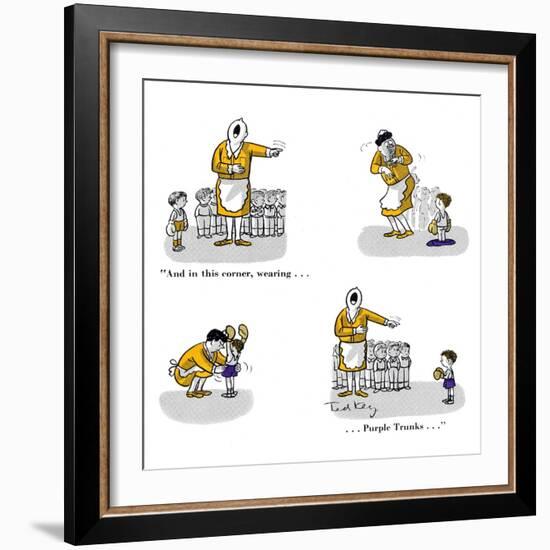 Hazel Cartoon-Ted Key-Framed Giclee Print