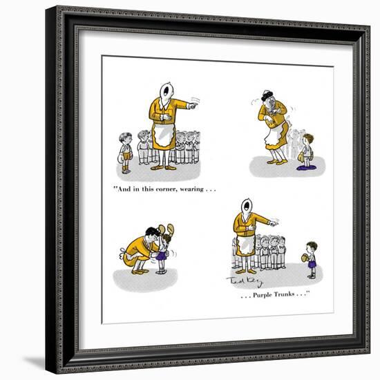 Hazel Cartoon-Ted Key-Framed Giclee Print