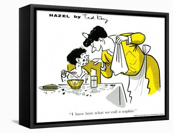 Hazel Cartoon-Ted Key-Framed Premier Image Canvas