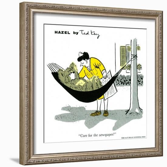 Hazel Cartoon-Ted Key-Framed Giclee Print