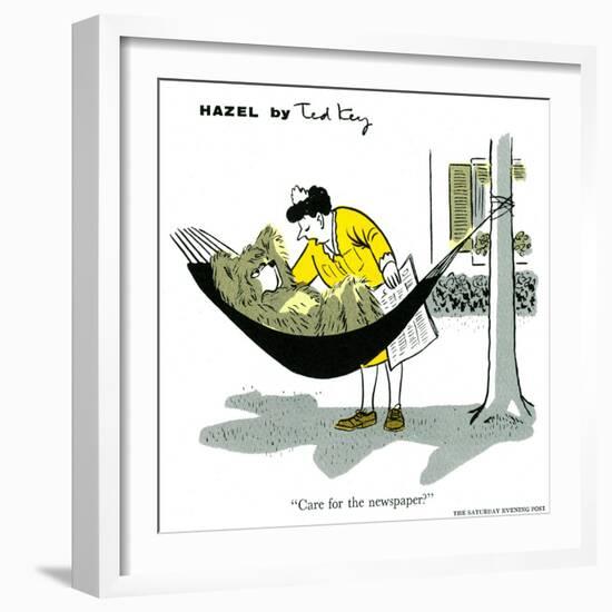 Hazel Cartoon-Ted Key-Framed Giclee Print