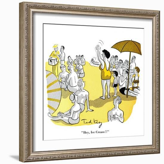 Hazel Cartoon-Ted Key-Framed Giclee Print